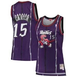 Carino Gorgeous Lussuoso Vince Carter Toronto Raptors Women's 1998/99 Hardwood Classics Swingman Jersey Purple