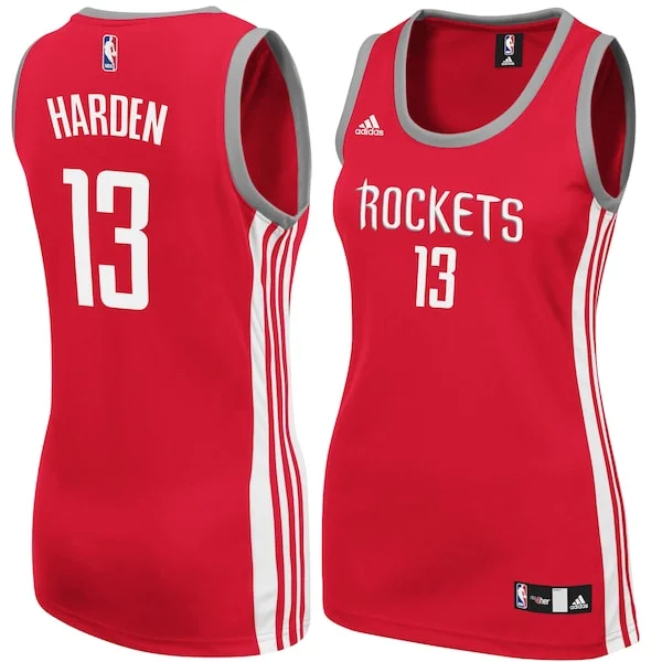 Carino James Harden Houston Rockets adidas Women's Replica Jersey Red