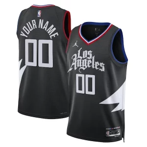 Carino LA Clippers Jordan Brand Unisex 2022/23 Swingman Custom Jersey Statement Edition Black