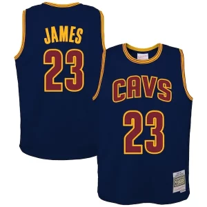 Carino LeBron James Cleveland Cavaliers Youth 2008/09 Hardwood Classics Swingman Jersey Navy