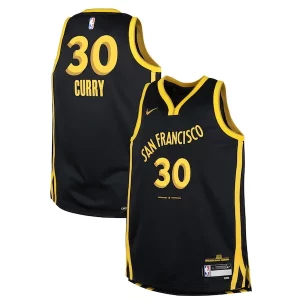 Carino Moderno Stephen Curry Golden State Warriors Nike Youth Swingman Replica Jersey City Edition Black