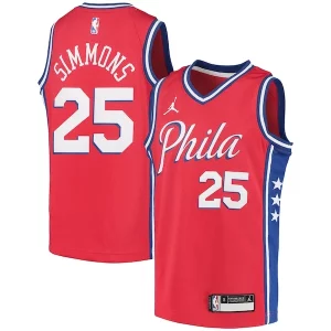 Carino Prestigioso Robusto Ben Simmons Philadelphia 76ers Jordan Brand Youth 2020/21 Swingman Player Jersey Statement Edition Red
