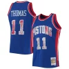 Carino Raffinato Versatile Isiah Thomas Detroit Pistons 1988/89 Hardwood Classics NBA 75th Anniversary Diamond Swingman Jersey Blue
