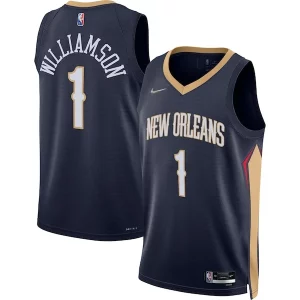 Carino Raffinato Zion Williamson New Orleans Pelicans Nike 2021/22 Diamond Swingman Jersey Icon Edition Navy
