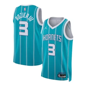 Carino Terry Rozier Charlotte Hornets Jordan Brand Unisex Swingman Jersey Icon Edition Teal