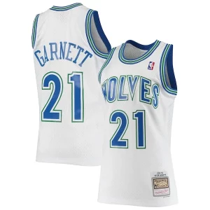 Incantevole Kevin Garnett Minnesota Timberwolves 1995/96 Hardwood Classics Swingman Jersey White