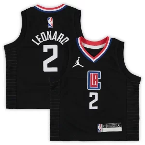 Classico Kawhi Leonard LA Clippers Jordan Brand Toddler 2020/21 Jersey Black Statement Edition