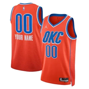 Classico Oklahoma City Thunder Jordan Brand Unisex 2022/23 Swingman Custom Jersey Statement Edition Orange