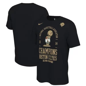 Classico Ottimo Eccezionale Boston Celtics Nike 18 Time NBA Finals Champions Locker Room T Shirt Black