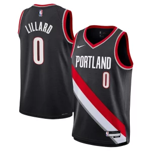 Magnifico Gorgeous Eccezionale Damian Lillard Portland Trail Blazers Nike Youth Swingman Jersey Icon Edition Black