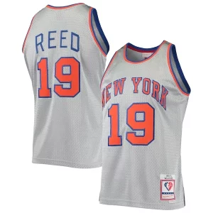Classico Splendido Attraente Willis Reed New York Knicks 75th Anniversary 1969/70 Hardwood Classics Swingman Jersey Silver