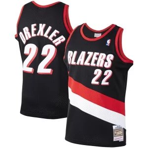 Comodo Carino Sofisticato Clyde Drexler Portland Trail Blazers 1991/92 Hardwood Classics Swingman Jersey Black