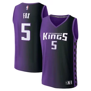 Comodo De'Aaron Fox Sacramento Kings Fast Break Replica Player Jersey Statement Edition Purple