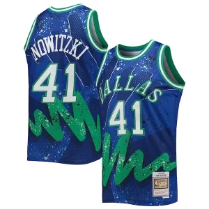 Comodo Dirk Nowitzki Dallas Mavericks Hardwood Classics 1998/99 Hyper Hoops Swingman Jersey Blue