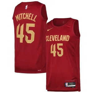 Comodo Donovan Mitchell Cleveland Cavaliers Nike Swingman Player Jersey Icon Edition Wine