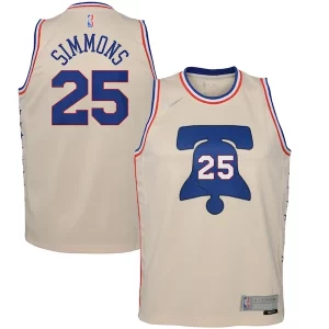 Comodo Elegante Ben Simmons Philadelphia 76ers Nike Youth 2020/21 Swingman Player Jersey Cream Earned Edition