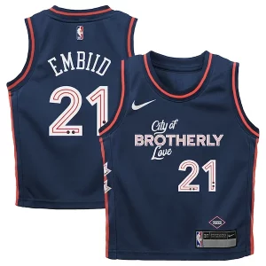 Comodo Elegante Magnifico Joel Embiid Philadelphia 76ers Nike Preschool Swingman Replica Jersey City Edition Navy