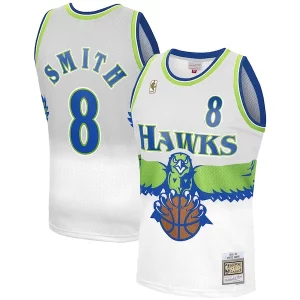 Comodo Elegante Steve Smith Atlanta Hawks 1996 97 Hardwood Classics Reload 3.0 Swingman Jersey White