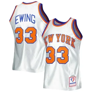 Classico Delizioso Eccezionale Patrick Ewing New York Knicks 1985/86 Hardwood Classics 75th Anniversary Swingman Jersey Platinum