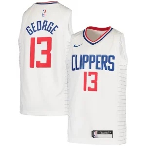 Comodo Meraviglioso Paul George LA Clippers Nike Youth 2020/21 Swingman Jersey Association Edition White