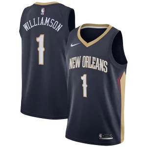 Comodo Moderno Magnifico Zion Williamson New Orleans Pelicans Nike 2019 NBA Draft First Round Pick Swingman Jersey Navy Icon Edition/White