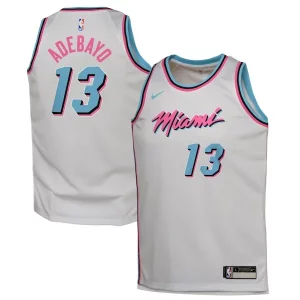 Comodo Raffinato Bam Adebayo Miami Heat Nike Youth 2024/25 Swingman Player Jersey City Edition White