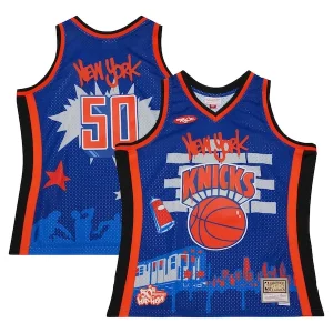 Comodo Raffinato Stupendo New York Knicks x Tats Cru Hardwood Classics Fashion Jersey Blue