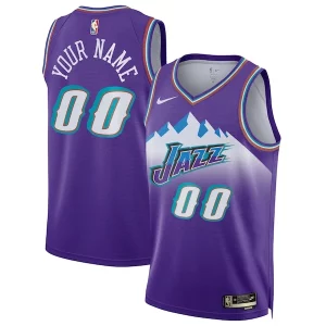 Comodo Resistente Versatile Utah Jazz Nike Unisex 2022/23 Custom Swingman Jersey Classic Edition Purple