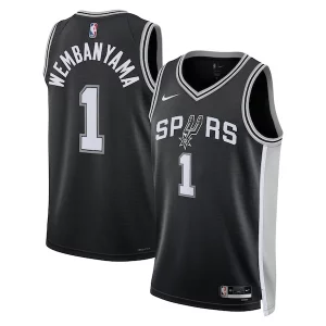 Comodo Splendido Victor Wembanyama San Antonio Spurs Nike Unisex 2023 NBA Draft First Round Pick Swingman Jersey Icon Edition Black