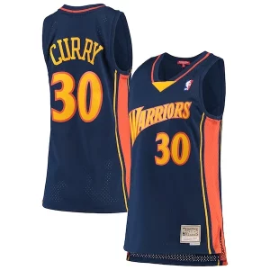 Comodo Stephen Curry Golden State Warriors Women's 2009 10 Hardwood Classics Swingman Jersey Navy