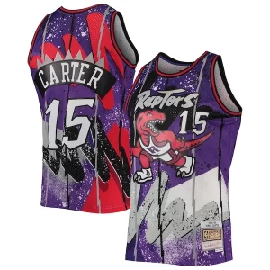 Comodo Vince Carter Toronto Raptors Hardwood Classics 1998/99 Hyper Hoops Swingman Jersey Purple