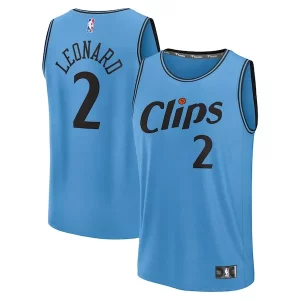 Cool Classico Kawhi Leonard LA Clippers 2024/25 Fast Break Player Jersey City Edition Light Blue