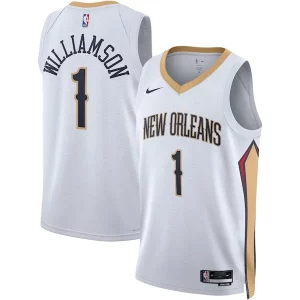Cool Elegante Attraente Zion Williamson New Orleans Pelicans Nike Unisex Swingman Jersey Association Edition White/Navy