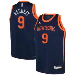 Cool Elegante Prestigioso RJ Barrett New York Knicks Jordan Brand Youth Swingman Jersey Statement Navy