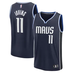 Cool Fascinante Kyrie Irving Dallas Mavericks Fast Break Replica Player Jersey Statement Edition Navy