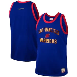 Cool Golden State Warriors Hardwood Classics Team Heritage Fashion Jersey Royal
