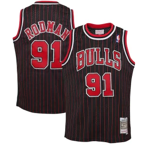 Pratico Splendido Dennis Rodman Chicago Bulls Youth 1995/96 Hardwood Classics Swingman Jersey Black