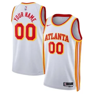 Delizioso Attraente Atlanta Hawks Nike Unisex Swingman Custom Jersey White Association Edition
