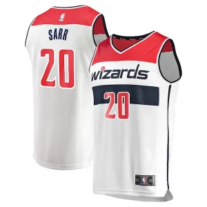 Gorgeous Cool Alexandre Sarr Washington Wizards Youth Fast Break Replica Player Jersey Association Edition White
