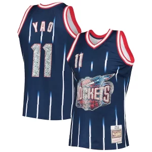 Delizioso Carino Duraturo Yao Ming Houston Rockets 2002/03 Hardwood Classics NBA 75th Anniversary Diamond Swingman Jersey Navy