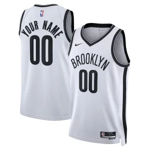 Delizioso Classico Incantevole Brooklyn Nets Nike Unisex Swingman Custom Jersey White Association Edition