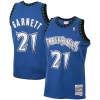 Fantastico Kevin Garnett Minnesota Timberwolves 2001/02 Hardwood Classics Swingman Jersey Blue