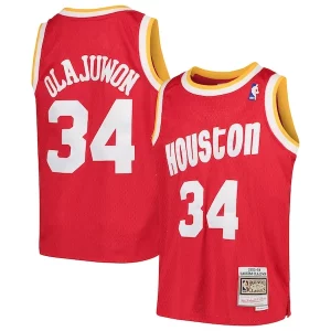 Delizioso Eccezionale Trendy Hakeem Olajuwon Houston Rockets Youth Swingman Throwback Jersey Red