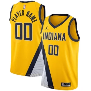 Delizioso Indiana Pacers Jordan Brand Swingman Custom Jersey Statement Edition Gold