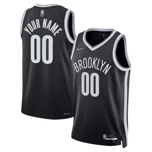Delizioso Lussuoso Eccezionale Brooklyn Nets Nike 2021/22 Diamond Swingman Custom Jersey Icon Edition Black