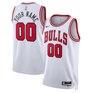 Delizioso Magnifico Chicago Bulls Nike Unisex Swingman Custom Jersey White Association Edition
