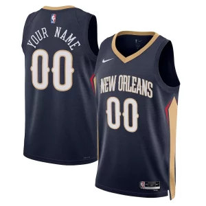 Delizioso New Orleans Pelicans Nike Unisex 2022/23 Swingman Custom Jersey Navy Icon Edition