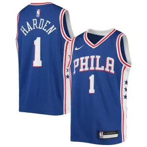 Delizioso Robusto Attraente James Harden Philadelphia 76ers Nike Youth Swingman Jersey Icon Edition Royal