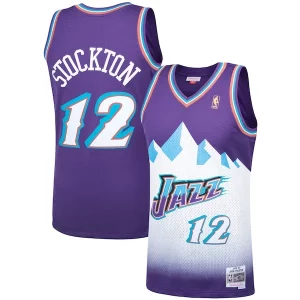 Delizioso Splendido Lussuoso John Stockton Utah Jazz Hardwood Classics Swingman Jersey Purple
