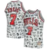 Delizioso Toni Kukoc Chicago Bulls 1997/98 Hardwood Classics Doodle Swingman Jersey White